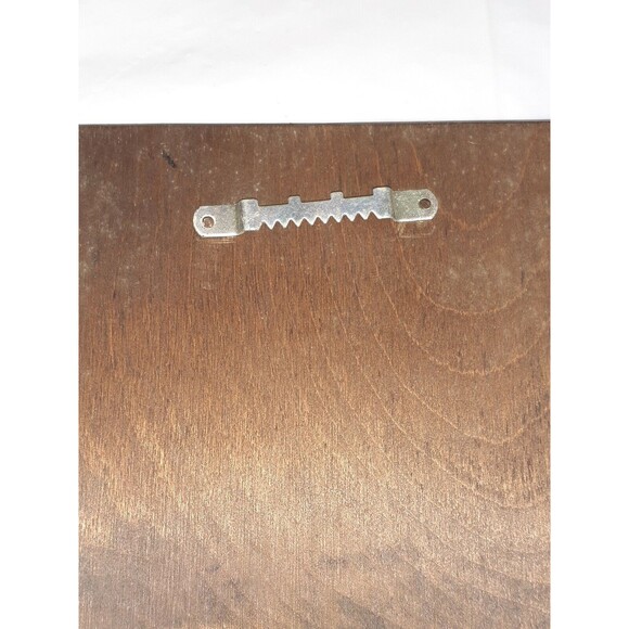 Vtg Handmade Rustic Wood Heart Frame Cross Stitch Heart Boho Country - Picture 7 of 9